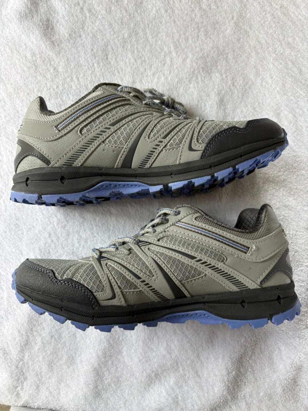 Fila Northampton Trail Sneakers Women’s 8.5 Grey Blue NEW w/ Box Hiking Shoes